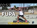 30 Day FUPA Be Gone 5 Minute Workout Challenge