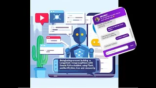Google Palm LLM AI chatbot using Langchain Flask and Raw HTML CSS Javascript FREE MODEL