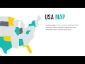 Interactive USA Map PowerPoint Template Editable States
