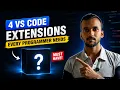 4 VS Code Extensions Every Programmer Needs in 2026