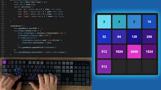 ASMR Programming - 2048 Game on JavaScript No Talking