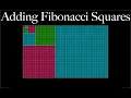 Fibonacci Squares Sum visual proof