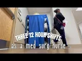 Life of a Med Surg Nurse 3 day shifts in a row