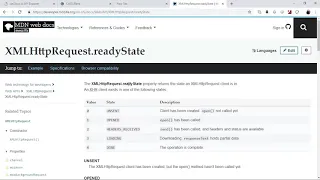 05 Demo Working with the XMLHttpRequest Readystate