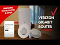 Verizon Gigabit Router Install CR1000A Unboxing Easy Setup