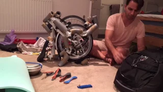 Our first attempt at a portable Brompton flight bag