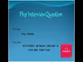 Different between implode explode function