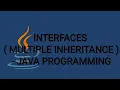 INTERFACES MULTIPLE INHERITANCE - JAVA PROGRAMMING java s 29