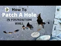 How To Patch A Hole In Foundation Wall ​⁠@VictoryOutdoorServices