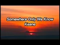 Download Lagu keane-Somewhere Only We Know (lyrics)