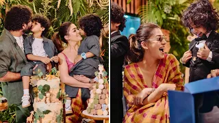 Nayanthara Twin Sons 4th Birthday Celebration🥳🍫Jungle Safari Theme Party🎈