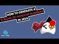 How to generate a stream of random numbers in Java