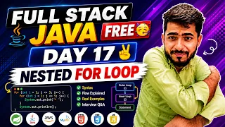 Full Stack Java Free Day 17 - Pattern Printing in Java aadiandjava 2 0