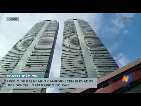 Prédio de Balneário Camboriú tem elevador residencial mais rápido do País