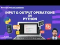 Python Input and Print Functions Explained 1st Year Lecture