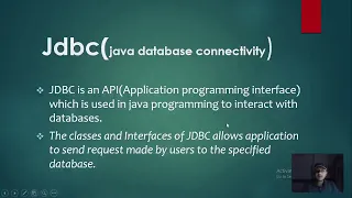 Database Manipulation through JDBC java database connectivity
