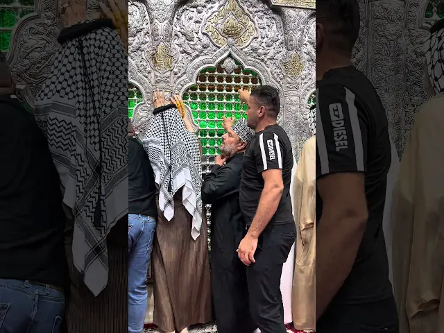 ⁣زار الحاج جليل الكربلائي بالنيابة عن روح #والدته سائلين الله تعالى أن يتقبل هذه الزيارة بقبولٍ حسن