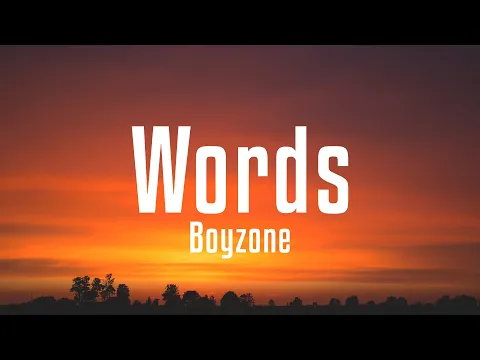 Download MP3 Boyzone - Words (Lyrics)