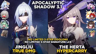 E0 Jingliu & E0 The Herta | Apocalyptic Shadow 3.1 Stage 4 | Honkai: Star Rail