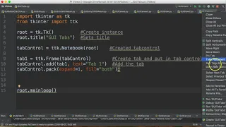 PYTHON3 TKINTER - GUI TABS