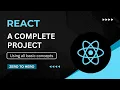 React JS Tutorial for Beginners A Complete React Project