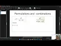Calculating Combinatorics permutations combinations with programming Python help