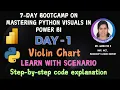 Master Python Visuals in Power BI 7-day Bootcamp Day 1 - Violin Chart