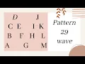 29 Pattern Alphabet Wave 1