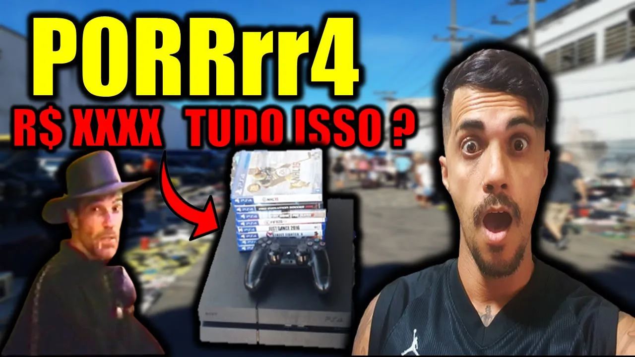 CAÇADA GAMER PS4 PREÇO INACREDITÁVEL LOTÃO DE MASTER SYSTEM LOTE DE PS2 E MAIS NA FEIRA DO ROLO