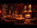 Download Lagu Rainy Night in Cozy Autumn Reading Nook Ambience 🍂 Slow Jazz with Rain \u0026 Fireplace Sounds for Sleep