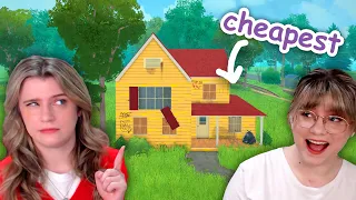 building a house with only the CHEAPEST items in paralives