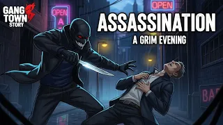 One evening, he was assassinated by a masked gang.