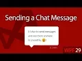 C WPF UI Tutorials 29 - Sending a Chat Message