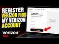 How to register with Verizon Fios My Verizon account - Easy Tutorial