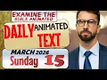 JW DAILY ANIMATED TEXT TAKE TIME TO OBSERVE EXAMINE THE BIBLE ANIMATED