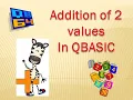 Addition of 2 numbers in Qbasic