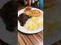 Download Lagu Steak \u0026 Eggs Breakfast at Norms Diner in Rialto, California #pancakes #cottoncandy #bacon #sausage