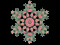 New technique for mixing waves at varying frequency in fractal geometry in one simulation