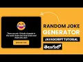 Random Joke Generator Using JavaScript JavaScript mini Projects in Telugu