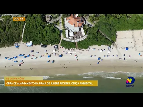 R$ 25 milhões: obra de alargamento da Praia de Jurerê recebe licença ambiental