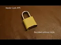 Master Lock 875 Decoded Without Tools