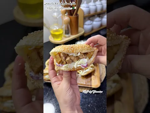 صندويتشات الخبز المنفوخ😍بالتفصيل في قناتي على اليوتيوب خفيف ظريف مع ياسمين #shorts
