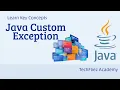Java Custom Exceptions in Hindi How to Create User-Defined Exceptions in Java Java Exceptions
