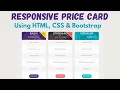 How to create a responsive pricing table using HTML and CSS