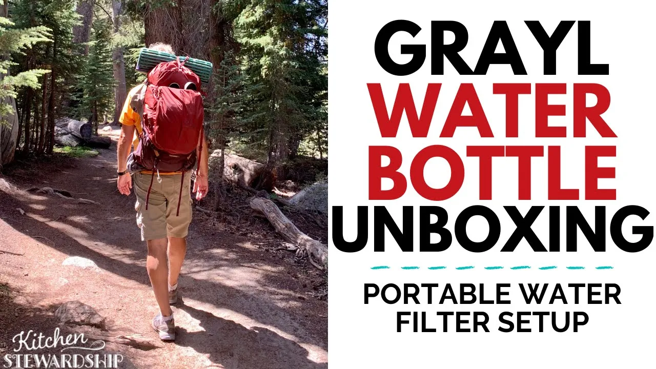 Grayl Water Bottle Unboxing   Portable Water Filter