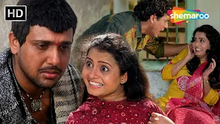 Rakhi Bandhne Vali Behan Ke Pairo Main Ne Bandh Di Zanzeer | Aag | Govinda Emotional Scene