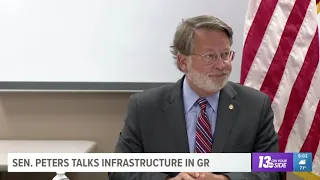 WZZM13 Grand Rapids Peters Starts Listening Tour to Hear Infrastructure Priorities in West Michigan