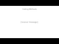Calling methods syntax and vocabulary