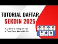 Download Lagu ‼️CARA DAFTAR SEKDIN 2025 - BUAT AKUN \u0026 PROSES PENDAFTARAN