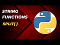 split Function in Python Python Tutorial in Hindi String in Python Python split Function